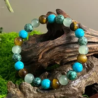 Tiger Eye Amethyst Bracelet for People Lucky Stone Jewelry Anxiety Relief Healing Crystal Gift for Wealth Abundance and Stress