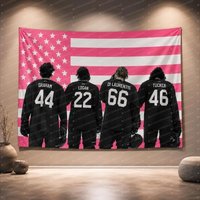 1PC NEW IN TV Off Campus Briar University American Flag Banner Tapestry Graham 44 22 DI LAURENTIS 66 Tucker46 Tapestry