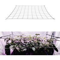 4'' Mesh Trellis Netting for Grow Tents Plant Support Elastic ScrOG/ LST/ HST Net with Hooks Grow Box Kit Low Stress Training
