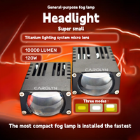 Carolyn LED Sportlight Dual Beam Bi-Led Projector Grill Lights for Cars Offroad Super Slim 24V 12V