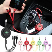 1Pcs Car Mounted Telescopic Three In One Mobile Phone Charger For Land Rover Defender Freelander Discovery 1 2 3 Evoque Range