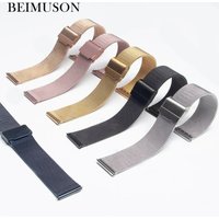 14/16/18/20/22mm Universal Milanese Watchband Quick Release Watch Band Mesh Stainless Steel Strap Wrist Belt Bracelet Silver