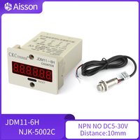 JDM11-6H 6 Digit Electronic Digital Counter Display Hall Sensor Proximity Photoelectric Switch NPN DC12-24V AC110-220V
