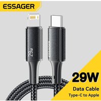 Essager Type C Cable For iPhone 14 13 12 11 Pro Max XS Xr PD 29W Fast Charge Charger Lightning Wire Cord For iPad Macbook