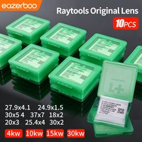 10Pcs Original Raytools Lens 27.9x4.1 4kw Raytools Protective Lens 24.9x1.5 30x5 37x7 BM111 BM110 BM109 Laser Protective Windows