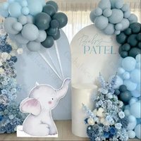 36-12IN Elephant Cutouts Cardboard Baby Shower Party DIY Decor Elephant Kids Birthday Baby Shower Decorations Photo Backdrops