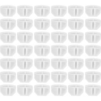50Pcs Plastic Half Connectors Modular Closet Organizer Easy Assemble Wire Storage Cube Connectors Modular Shelving