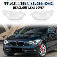 Couvercle de lentille de phare avant pour BMW série 1 F20 116i 118i 120i 2012 2013 2014, coque transparente pour abat-jour de phare