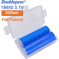 18650 Rechargeable Battery 3.7V 2000mah ICR Lithium Battery Li-lon Li-po Battery For Headlamp Mini Fan Laser Pointer Flashlight