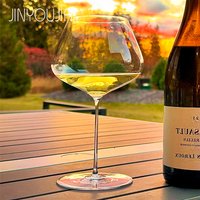 JINYOUJIA New Model 590ml Balance Glass Chardonnay White Wine Luxury Crystal Glasses Handmade Premium Quality Zalto Style Goblet