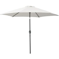 2.6m Aluminum Pole Garden Umbrella with Crank and Vent for Patio Sun Shade