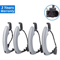 4x OEM Exterior Door Handle 4L0837205B,4L0837205A,4L0837205BGRU,4L0837205AGRU For AUDI Q7 (4LB) 3.0T/3.6 FSI/4.2T/6.0T 2006-2015