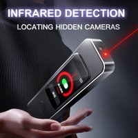 Anti Spy Camera Detector 1.9'' Newest GPS Detector Spy Gadgets Hidden Lens Bug Hunter Wireless Signal Detection Infrared Scanner