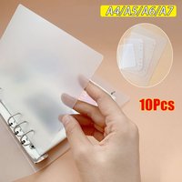 10Pcs A4 A5 A6 A7 Notebook Divider Stationery Accessories Matte Inner Paper Separator PP Universal Binder Organizer Baffle