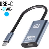NEW USB-C Displayport 8K/60Hz 4K/144Hz Type C USB 3.1 To Display Port DP 1.4 Video Audio Alloy Converter for Macbook Laptops