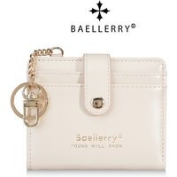 Baellerry Women's Print Clutch Wallet Short Credit Card Holder PU Leather Coin Purse Female Card Case