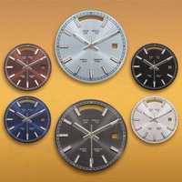 SEI S Logo 31mm Journal Green Gradient Dial Fit 8285 Movement Green Luminous Watches for men Watch Modification Accessories
