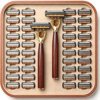 Rasoir manuel pour hommes, système de lame de précision à 6 couches, recharges remplaçables, utilisation à long terme, convient aux hommes et aux femmes, excellent cadeau pour papa