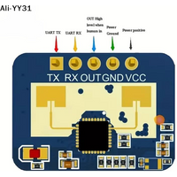 【YY31】1Pc 2026 LD2410C 24GHz Sensor Module Human Presence Radar Sensor Module FMCW LD2410 Millimeter Wave Radar Sensor Module