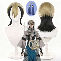 Anime Gachiakuta Zanka Nijiku Cosplay Wig Flaxen Short Natural Looking Synthetic Hair Earrings For Women Men Halloween Costume