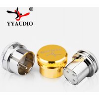 YYAUDIO High Performance Pure Copper Gold/Rhodium Plated XLR Balancing Cap XLR Shielding Cap Male and Female Shielding Cover