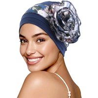 Muslim Women Elegant breathable flowerTurban Hat Hijab Caps Elastic Bonnet Beanie Head Scarf Wrap Cancer Chemo Cap