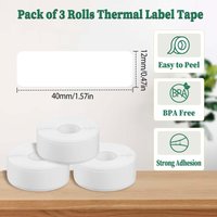 Mini Printer White Sticker Multi-versatile Labels Thermal Printer Paper 160pcs/roll For D30/L13/Q31 For Kitchen Office Cosmetics