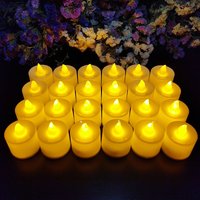 Heart-Shaped Flameless LED Candle - Battery-Powered Tealight for Home Christmas Party Wedding Decoration Electronic Candles