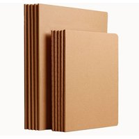 Portable A4/B5 Notebook Kraft Cover Grid/Lined/Blank Diary Book Writing Book Gift