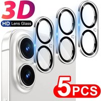 5PCS Camera Lens Protectors For iPhone 16 ProMax/16 Pro/16 Plus/16 Back Tempered Glass Yij Clear Anti-scratch Protection Films