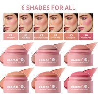 Natural Looking Matte Blush Stick Soft Cream Blush Balm Waterproof Long Lasting Hydrating Lightweight Blendable Cheek Cosmetics