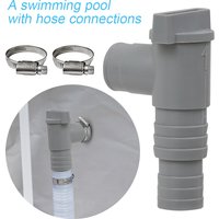 1PC PVC Pool Hose Adapter Durable 32mm Pool On/Off Plunger Valve Leak Proof Sealed Replacement for Outdoor Equipment Parts