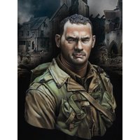 1/10 Scale Die-Cast Resin Bust Model Kit US Army 2nd Ranger Soldier Statue Unassembled and Unpainted