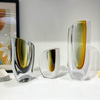 Modern simple gilt contrast handmade vase home art ornament hotel model room exhibition high-end decoration