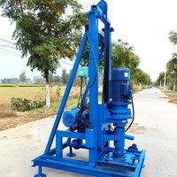 Customized Mini Electric Water Well Drilling Machine 100m Lightweight Portable Hydraulic Handheld Drill Rig