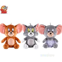 19cm Upgrade Classic Tom and Jerry Plush Toys Cute Plush Animated Toys for Christmas Birthday Gifts Soothing Toys for Children