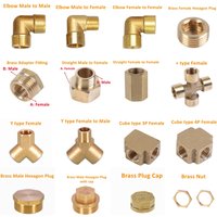 Pneumatic Plumbing Brass Pipe Fitting Male/Female Thread 1/8" 1/4" 3/8" 1/2" 3/4" 1"BSP Copper Fittings Water Oil Gas Adapter