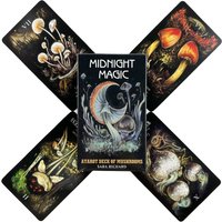 10.3*6cm Midnight Magic: A Tarot Deck of Mushrooms 78 Pcs Cards