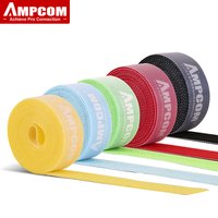 AMPCOM Hook and Loop Tape Fastener Tape Strips Nylon Cable Organizer Adhesive Management Reusable Cable Tie for Phone Cord