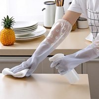 Dishwashing Gloves Housework Cleaning Kitchen Waterproof and Oil-Proof Rubber Latex Laundry Gloves