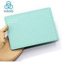 A6 Einseitig perfekte selbstheilende Schneidematte, rutschfest, gerastert, rotierendes Schneidebrett, Mini-Messerbrett, Schneidpapier-Pad