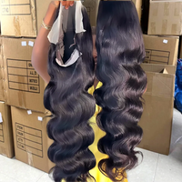 30 38Inch Hd Transparent Lace Frontal Wig 13x4 Body Wave Human Hair Wigs For Black Women Glueless Wigs Loose Deep Wavy Hair
