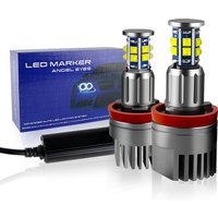 2x120W 6000K Lamp LED Angel Eyes Marker Light Bulbs For 08-13 BMW E81 E82 E87 E88 E90 E92 M3 E93 E70 X5 E71 X6 X6M E89 Z4
