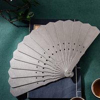 Chinese Style Fine Steel Ancient Fan Self-Defense Martial Arts Kung Fu Tai Chi Portable Metal Stainless Steel Folding Fan