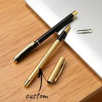 Customizable gel pen, business metal signature rollerball advertising pen with custom corporate logo available