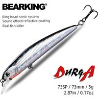 BEARKING New model 73mm 5g professional quality magent weight fishing lures minnow crank Artificial Bait Tackle