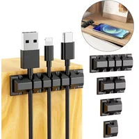Silicone Cable Organizer USB Data Cable Winder Flexible Cable Management Cord Clips For Mouse Headphone Earphone Car Wire Holder