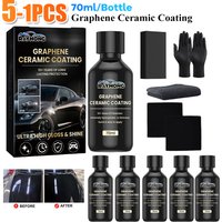 1-5PCS Car Graphene Ceramic Coating Car Detailing Coating Polishing Liquid Waterproof Anti Scratch Hydrophobic Paint Protection