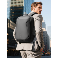 HK Minimalist Business Backpack Men Large Capacity Travel Backpack Waterproof 15.6 inch Laptop Bag with USB Port Daily Rucksack