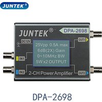 JUNTEK DPA-2698 High Power Dual Channel DDS Function Signal Generator Power Amplifier DC Power Amplifier 10MHz
